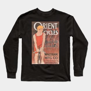 Orient Cycles - Vintage Bicycle Poster from 1895 Long Sleeve T-Shirt